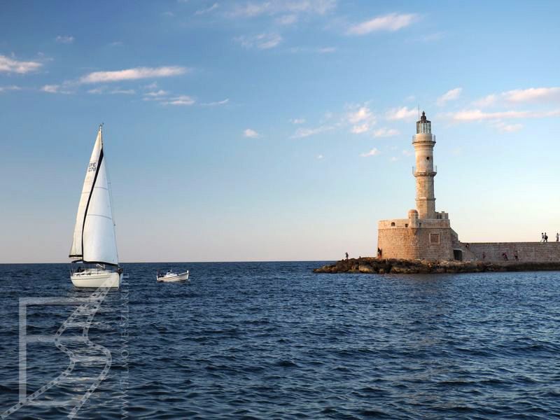 Chania i latarnia morska