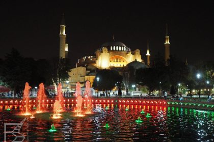 Hagia Sofia nocą, Stambuł