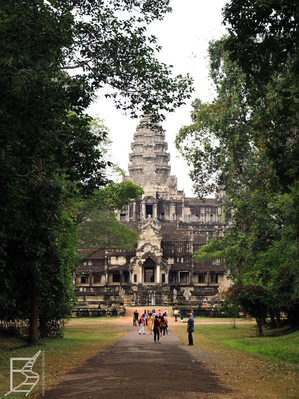 Widok na Angkor Wat od strony północnej