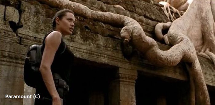 Ta Prohm (Angkor) w filmie „Lara Croft: Tomb Raider”.