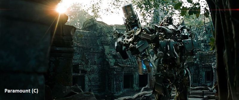 Ta Prohm (Angkor) w filmie „Transformers 3”.
