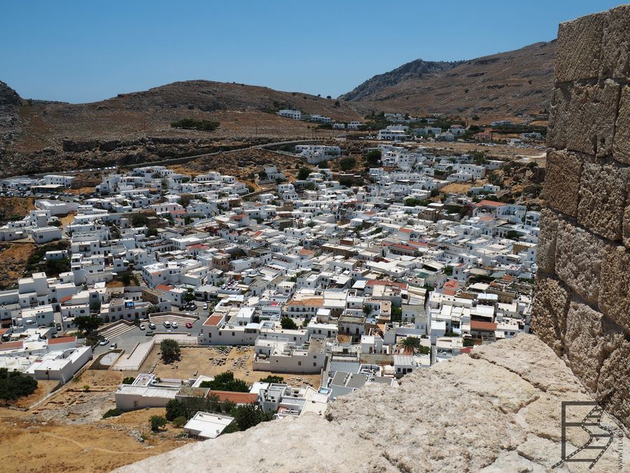 Lindos z Akropolu