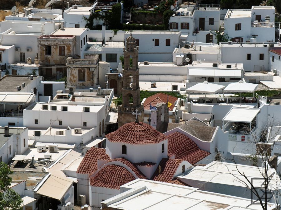 Lindos z akropolu