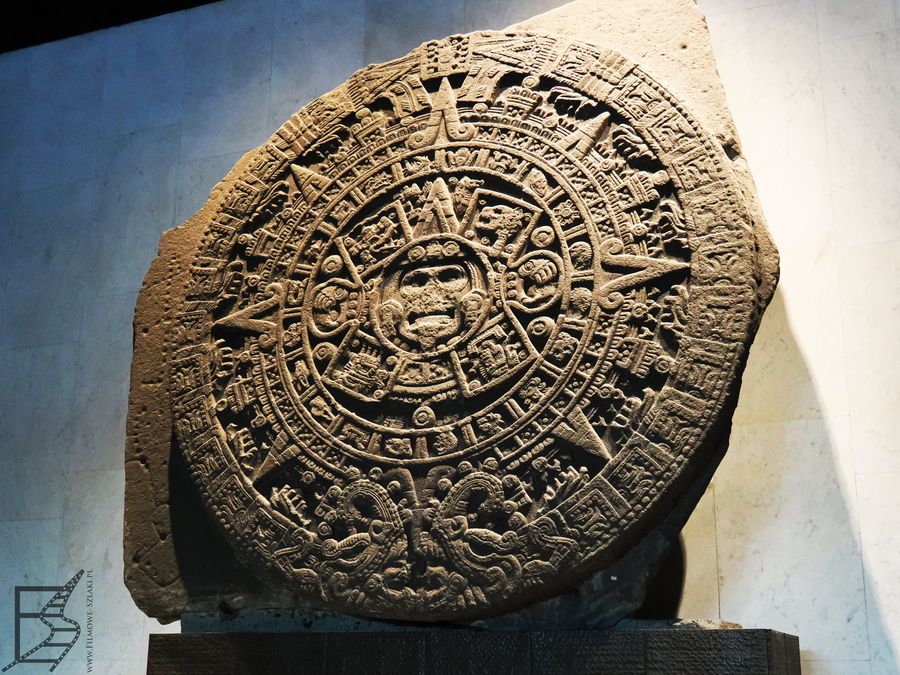 Kamień Słońca Azteków w Ciudad de Mexico