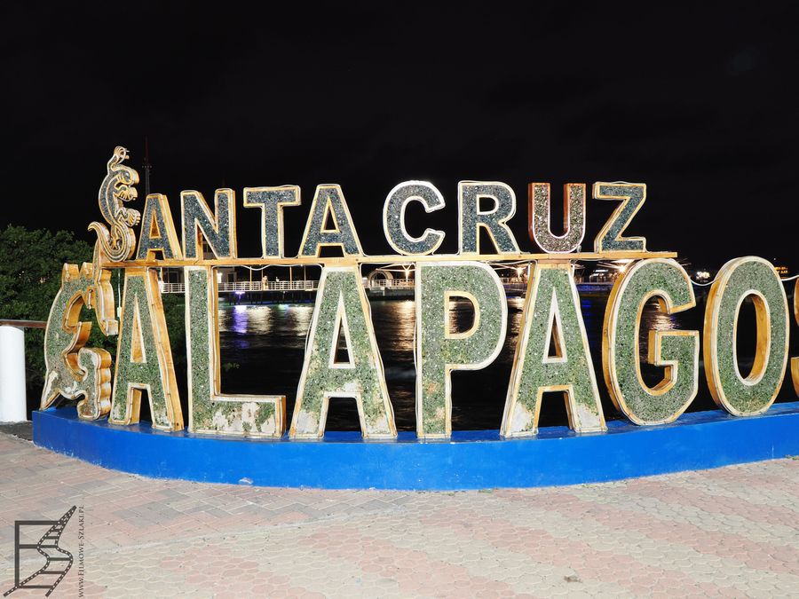 Znaczek w Puerto Ayora, wyspa Santa Cruz, archipelag Galapagos